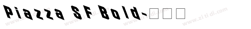 Piazza SF Bold字体转换